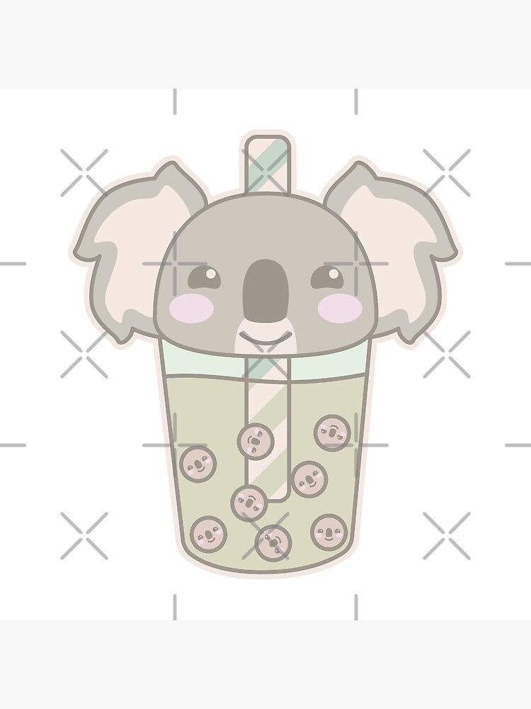 "Kawaii Koala Boba" Poster by Hayley-Adams | Redbubble