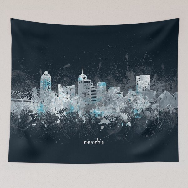 Item preview, memphis skyline designed and sold by BekimART2.