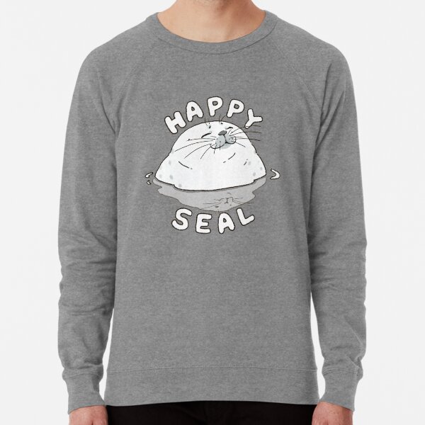 Happy Ringed Seal Lightweight Sweatshirt