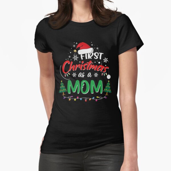 First Christmas As A Mom Funny 1st Christmas Gifts for New Mom Mommy Moms   Sticker for Sale by clothesy7