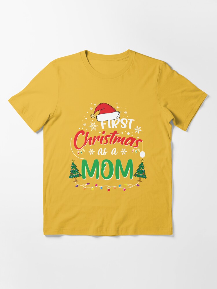 First Christmas As A Mom Funny 1st Christmas Gifts for New Mom Mommy Moms   Sticker for Sale by clothesy7