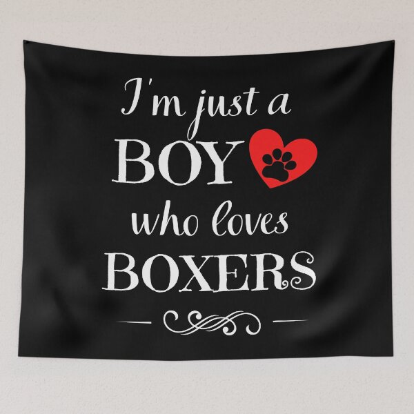 Item preview, Just a boy who loves BOXERS quote Funny BOXER saying designed and sold by OneTimeEngineer.