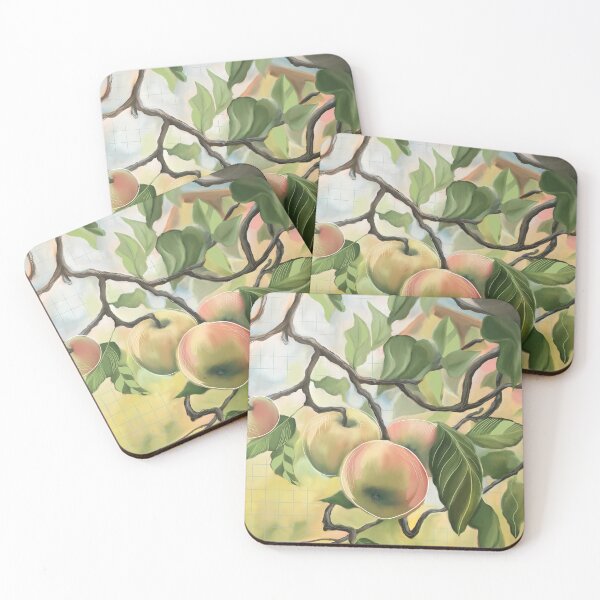 Item preview, Apples in Tree designed and sold by Katie Morris Art.