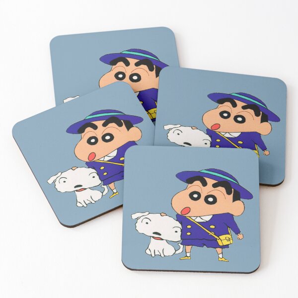 Item preview, Shinchan school uniform and shiro  designed and sold by Sellystickers.