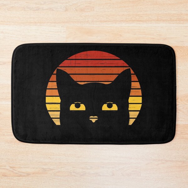 Item preview, Black Cat Head Design Retro Vintage Black Cat Design Sarcastic Cat designed and sold by enjoytheshirt.