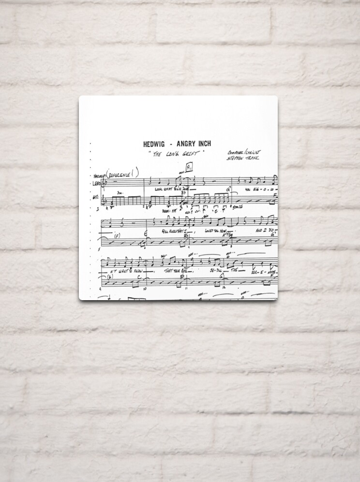 The Long Grift Hedwig and the Angry Inch Sheet Music