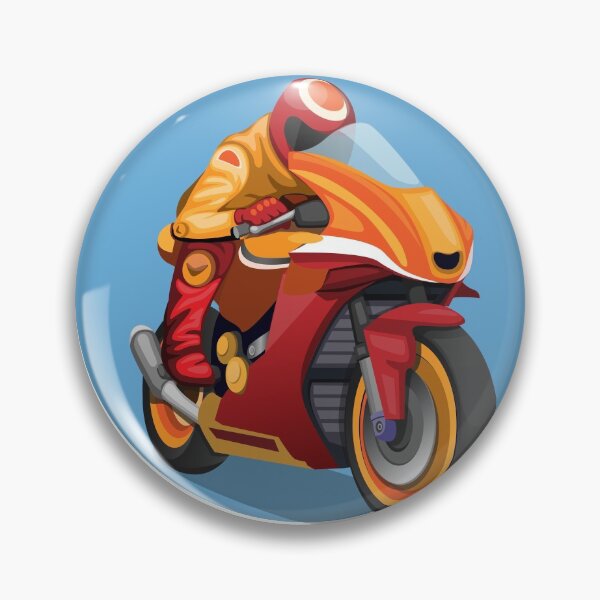 Item preview, Motorsport championship rider concept in cartoon illustration designed and sold by aryoyo.