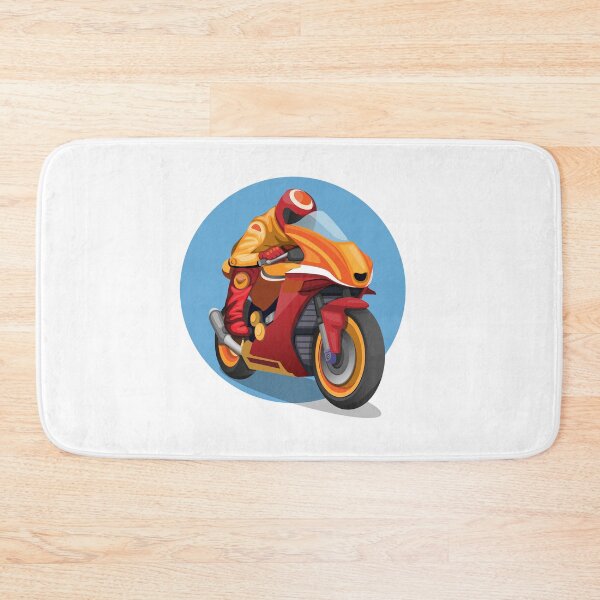 Item preview, Motorsport championship rider concept in cartoon illustration designed and sold by aryoyo.
