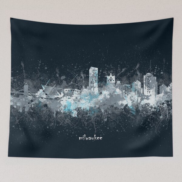 Item preview, milwaukee skyline designed and sold by BekimART2.