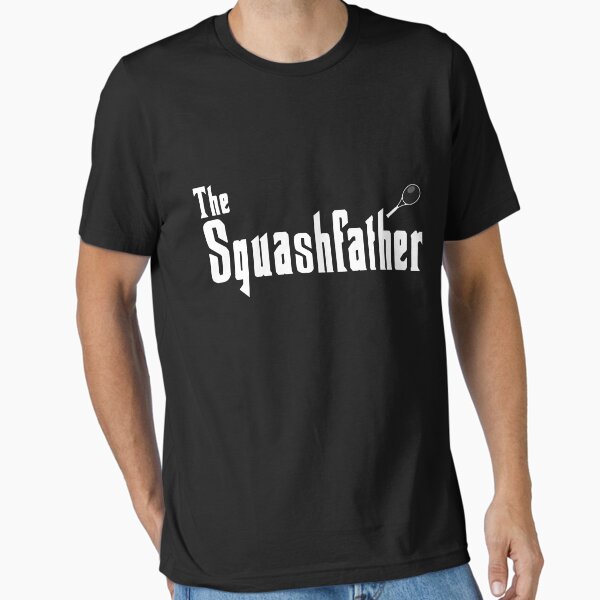 Artikel-Vorschau von The Squashfather Squashspieler Squash Court white font, designt und verkauft von dJ-Design.