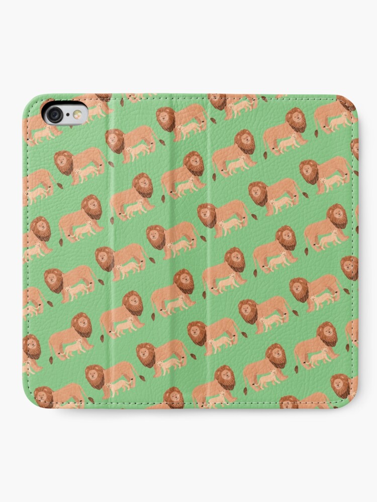Alternate view of Father and Baby Lion iPhone Wallet