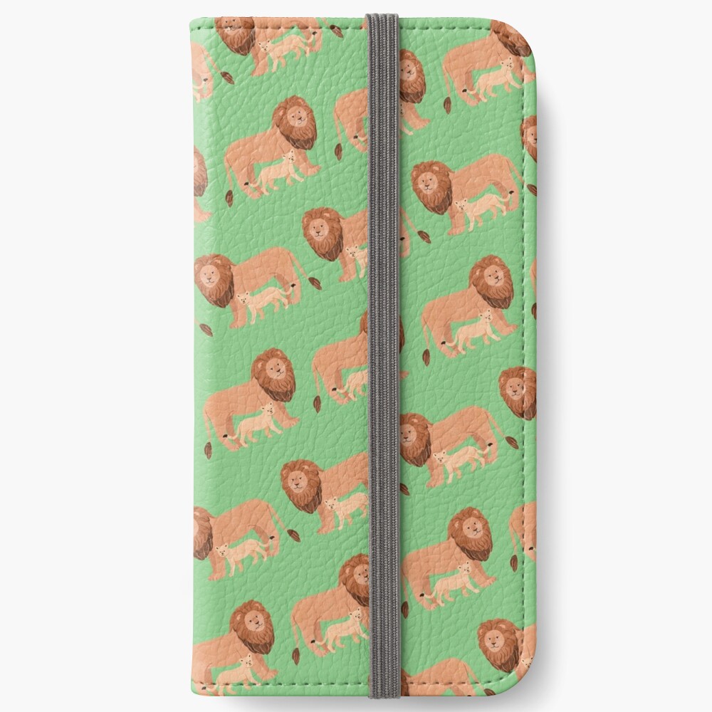 Father and Baby Lion iPhone Wallet
