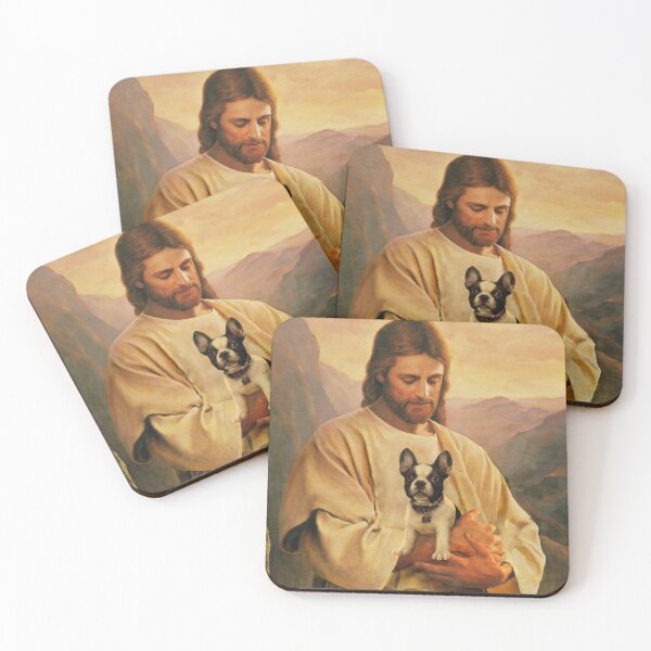 Item preview, funny jesus and frenchie dog lover gift designed and sold by abiabo.