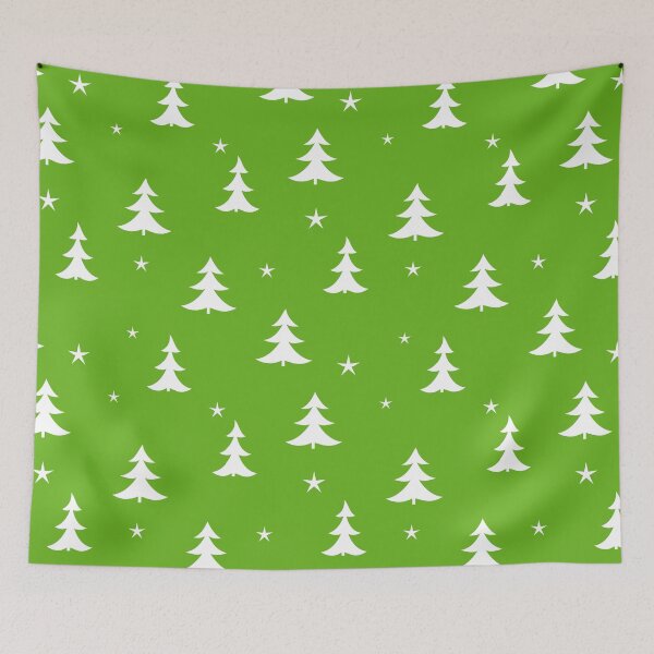 Artikelvorschau, Christmas Tree, Star Pattern (green) entworfen und verkauft von Patternsonly.