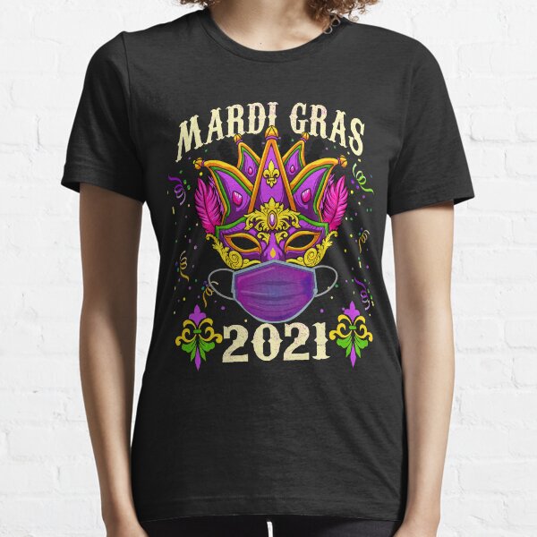 Mardi Gras Costume for 2021 - Mardi Gras Mask Design Essential T-Shirt
