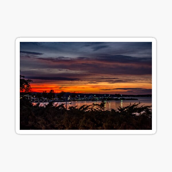 Sunset on West Bay Sticker