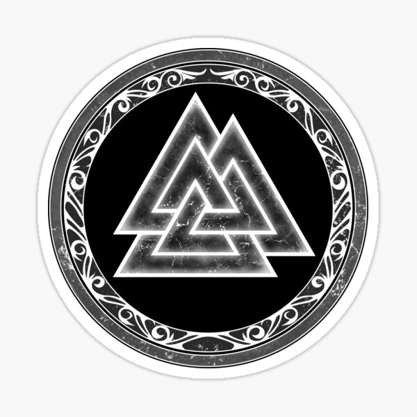 Sticker Valknut Redbubble