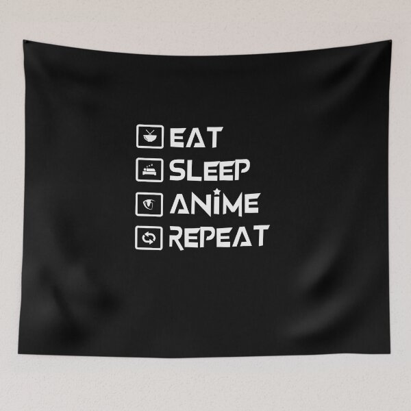 Item preview, Eat Sleep Anime Repeat Japanese Manga and Anime Lover Gift designed and sold by enjoytheshirt.