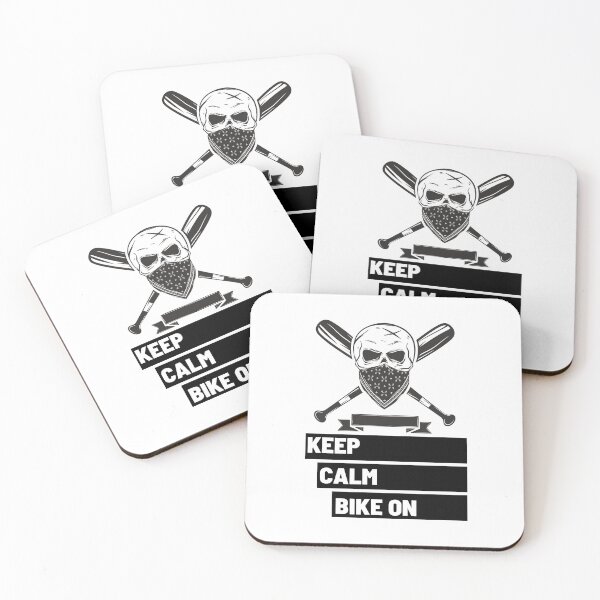 Item preview, Keep Calm Bike on Black Skull 1 designed and sold by kyds.