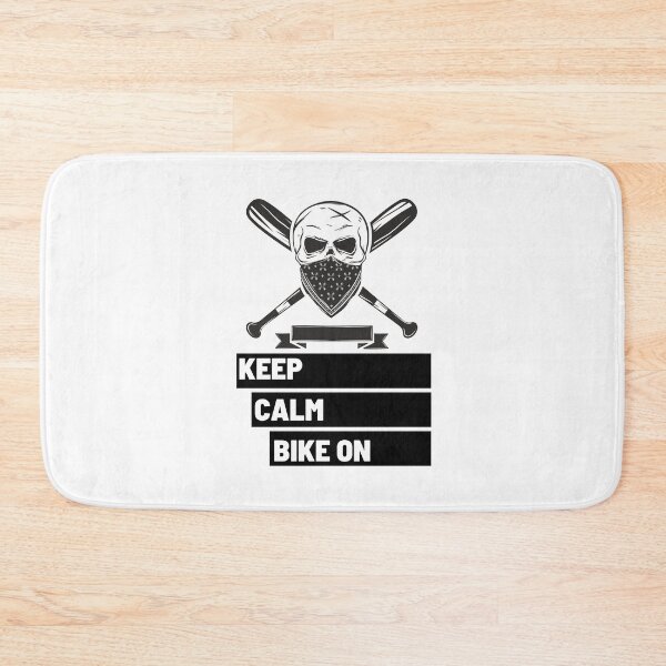 Item preview, Keep Calm Bike on Black Skull 1 designed and sold by kyds.