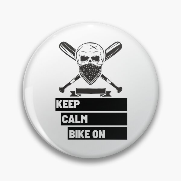 Item preview, Keep Calm Bike on Black Skull 1 designed and sold by kyds.