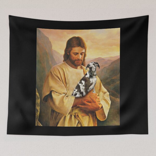 Item preview, jesus and geat dane dog lover designed and sold by abiabo.