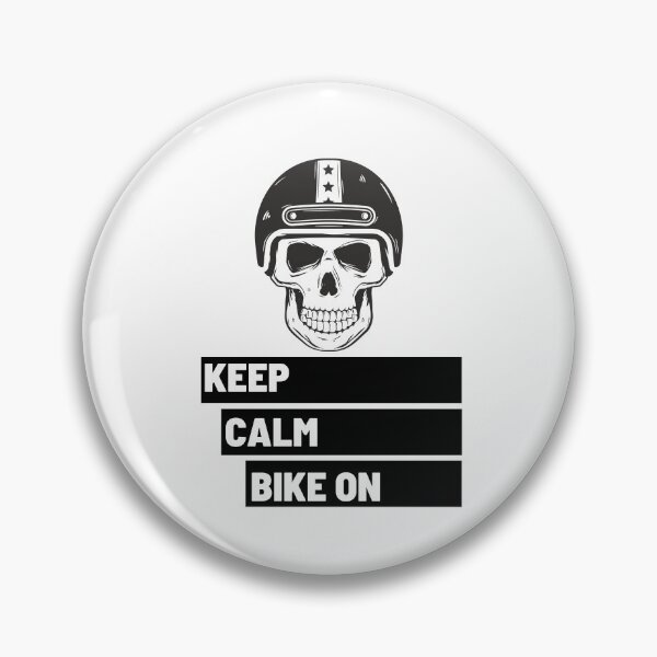 Item preview, Keep Calm Bike on Black Skull 2 designed and sold by kyds.