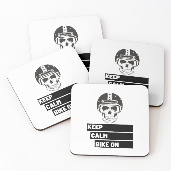 Item preview, Keep Calm Bike on Black Skull 2 designed and sold by kyds.