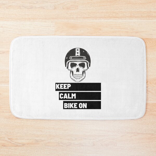 Item preview, Keep Calm Bike on Black Skull 2 designed and sold by kyds.