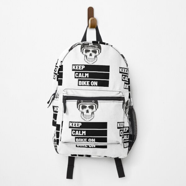 Item preview, Keep Calm Bike on Black Skull 2 designed and sold by kyds.