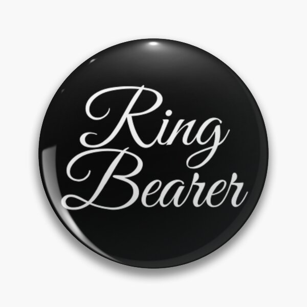Item preview, Portador de anillo de boda Letras blancas designed and sold by edwardtiptonart.
