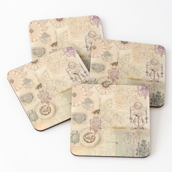 Item preview, arcane messages baroque digital collage  designed and sold by Vivien Merveilles.