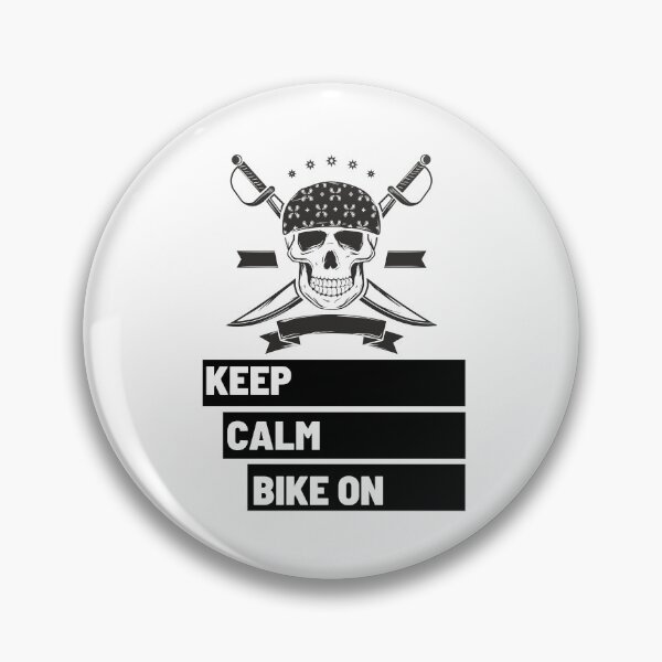 Item preview, Keep Calm Bike on Black Skull 3 designed and sold by kyds.