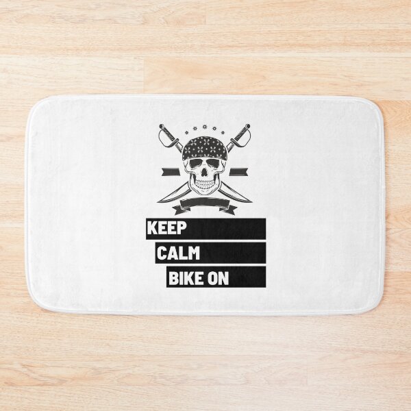 Item preview, Keep Calm Bike on Black Skull 3 designed and sold by kyds.