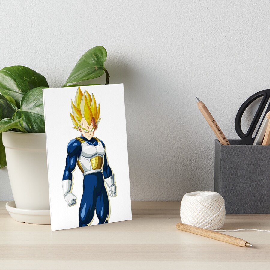 Ssj Vegeta Art Board Print For Sale By Jixelpatterns Redbubble 