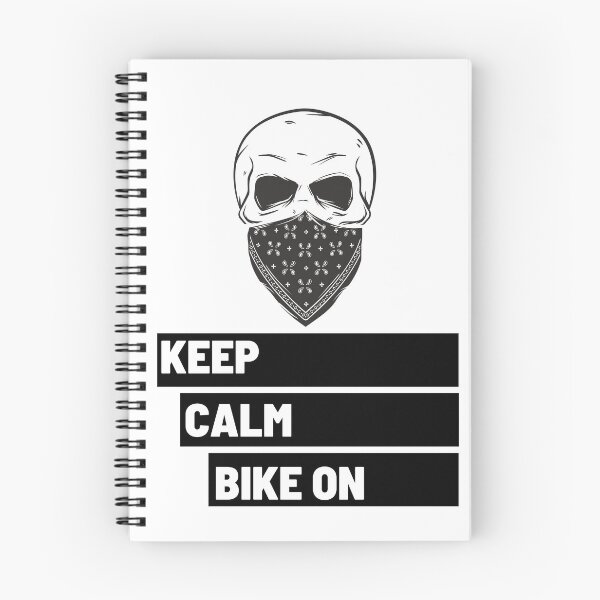 Item preview, Keep Calm Bike on Black Skull 4 designed and sold by kyds.
