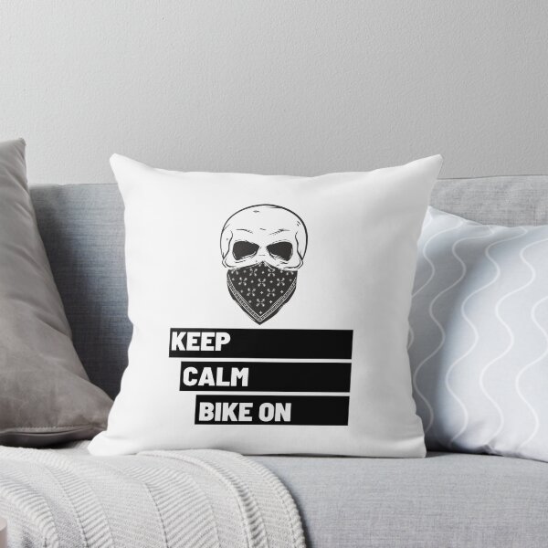 Item preview, Keep Calm Bike on Black Skull 4 designed and sold by kyds.