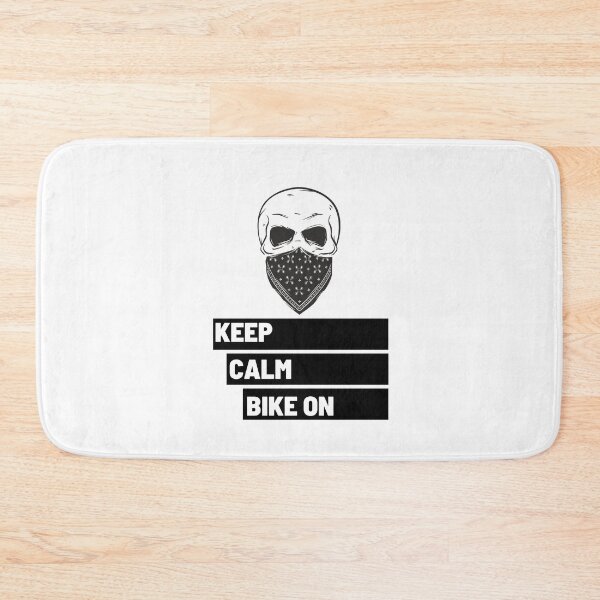Item preview, Keep Calm Bike on Black Skull 4 designed and sold by kyds.