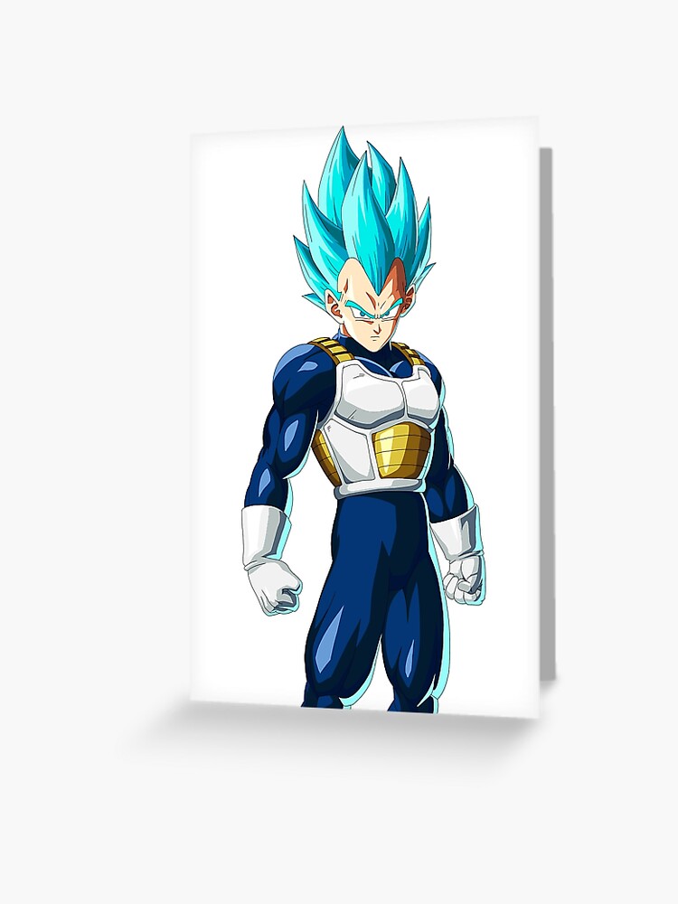 Super Saiyan Blue Goku Greeting Card by Creationistlife