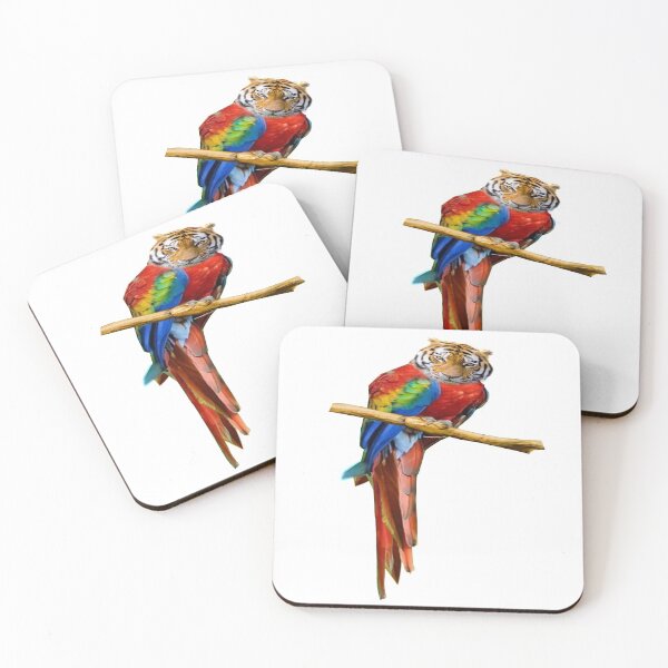 Item preview, appearance is sometimes deceptive Tiger and parrot designed and sold by Redmoon9.
