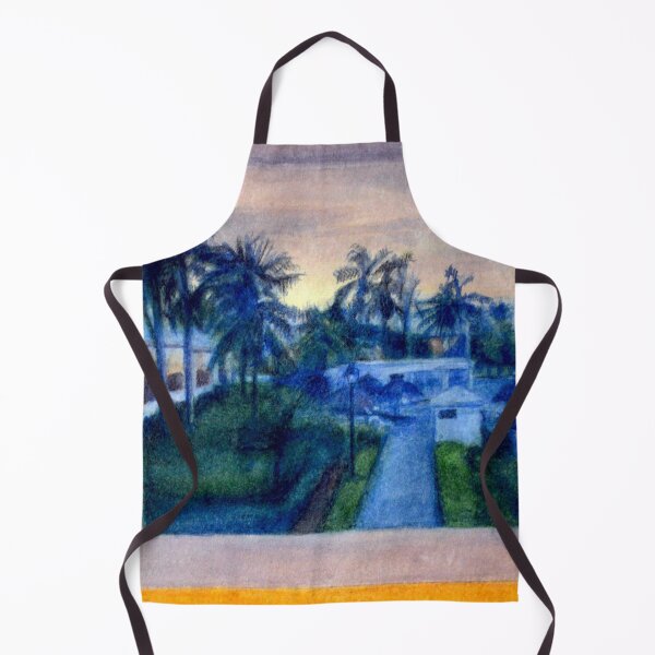 Item preview, Fine Art Painting of Beautiful Poolside Sunset On The Caribbean Island of Jamaica designed and sold by Jermain Robinson.