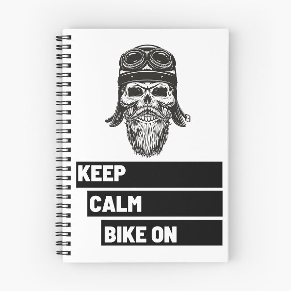 Item preview,  Keep Calm Bike on Black Skull 6 designed and sold by kyds.