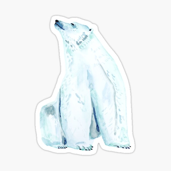 Geometric Polar Bear Sticker