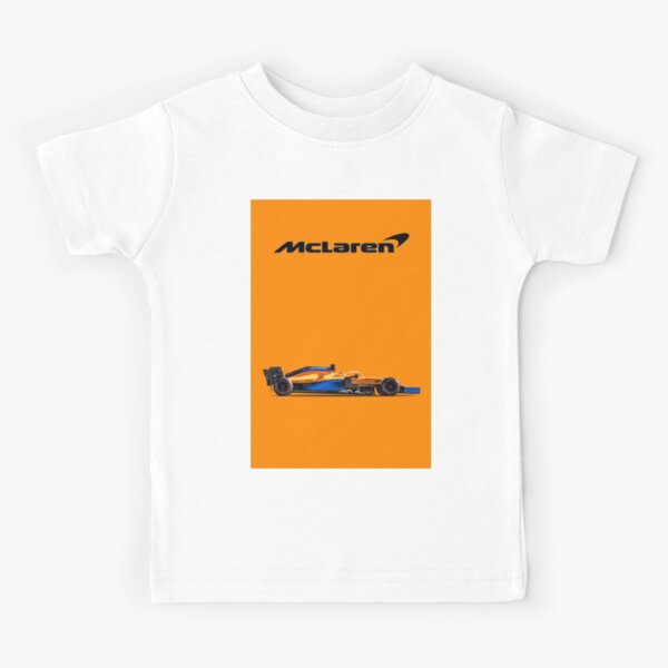 Diseño del logo del equipo Mclaren Formula 1 Camiseta para niños