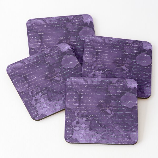 Item preview, Handwriting in Mermaid Glitter on Violet Background designed and sold by ReesDesigns.