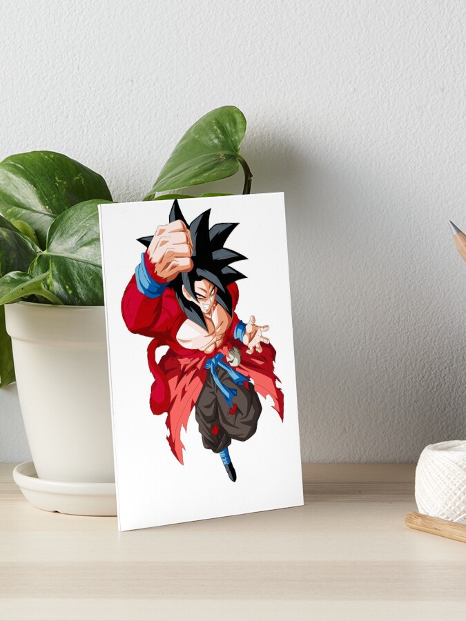 Goku Super Saiyan 4 Art Board Print for Sale by jixelpatterns