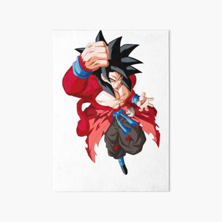 Goku Super Saiyan 4 Art Board Print for Sale by jixelpatterns