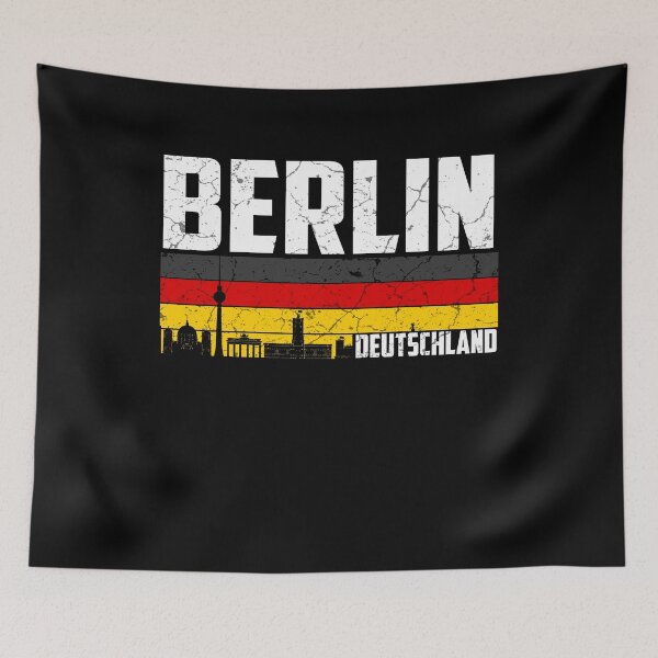 Artikelvorschau, Berlin Skyline Heimatstadt Deutschland Geschenk entworfen und verkauft von busydesign.