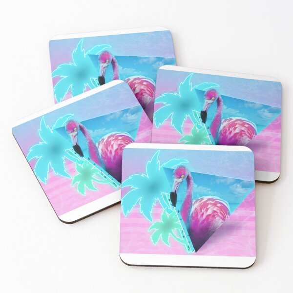 Item preview, Aesthetic Flamingo Vaporwave designed and sold by HappyGengar.