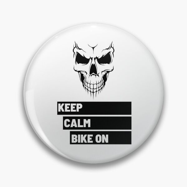 Item preview, Keep Calm Bike on Black Skull 9 designed and sold by kyds.